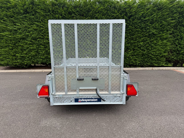 Indespension Braked 8' X 4' Twin Axle Trailer (Ramped Trailer)