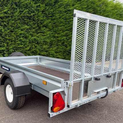 Indespension Unbraked 8' X 4' Single Axle Trailer (Ramptail)