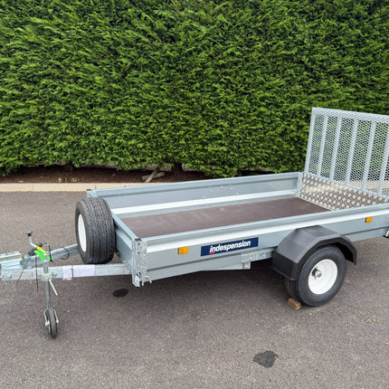 Indespension Unbraked 8' X 4' Single Axle Trailer (Ramptail)