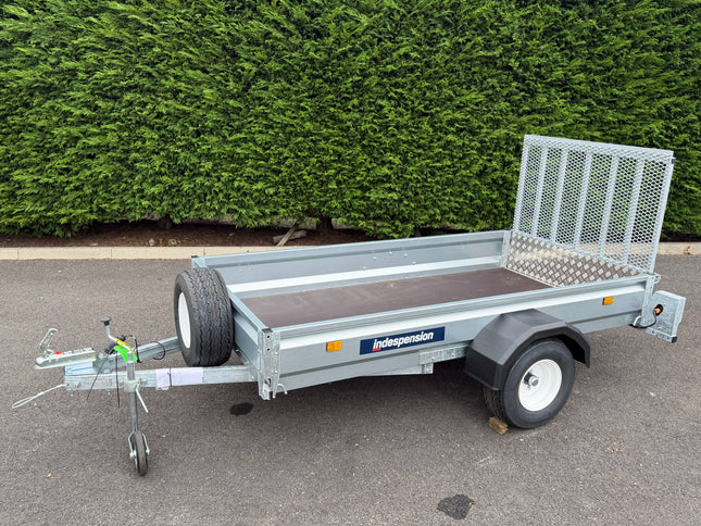 Indespension Unbraked 8' X 4' Single Axle Trailer (Ramptail)