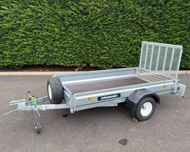 Indespension Unbraked 8' X 4' Single Axle Trailer (Ramptail)
