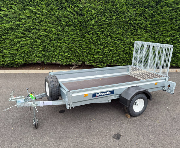 Indespension Unbraked 8' X 4' Single Axle Trailer (Ramptail)