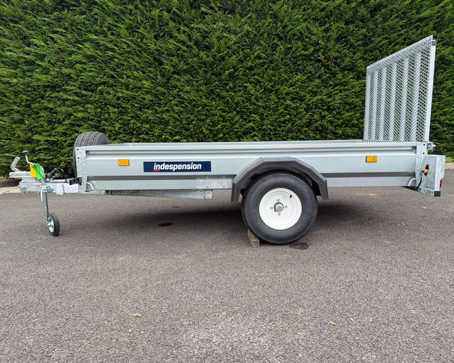 Indespension Unbraked 8' X 4' Single Axle Trailer (Ramptail)
