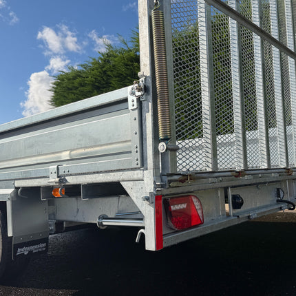 Indespension Braked 16' x 6'6" Triple Axle Flatbed Trailer
