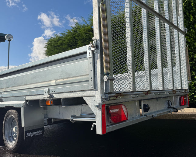 Indespension Braked 16' x 6'6" Triple Axle Flatbed Trailer