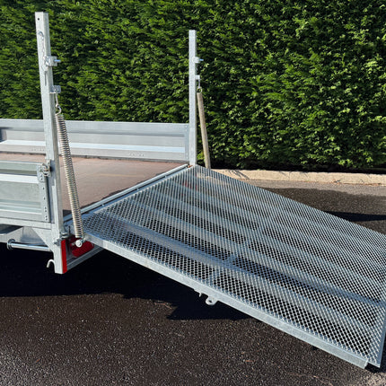 Indespension Braked 16' x 6'6" Triple Axle Flatbed Trailer