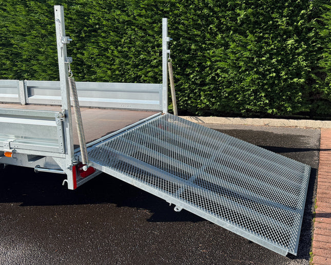 Indespension Braked 16' x 6'6" Triple Axle Flatbed Trailer