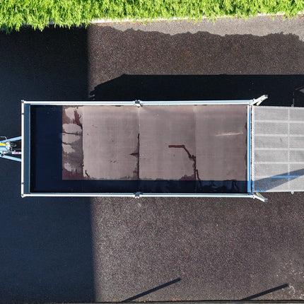 Indespension Braked 16' x 6'6" Triple Axle Flatbed Trailer