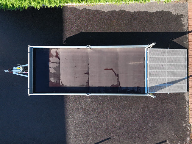 Indespension Braked 16' x 6'6" Triple Axle Flatbed Trailer