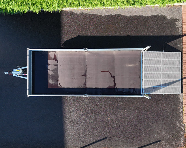 Indespension Braked 16' x 6'6" Triple Axle Flatbed Trailer