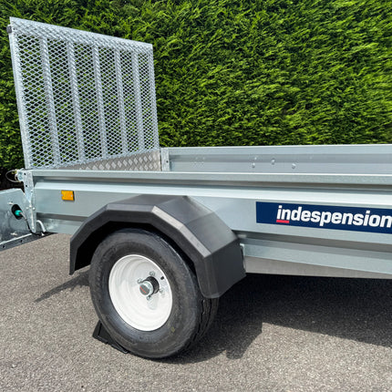 Indespension Unbraked 6'6" X 4' Ramptail Single Axle Trailer