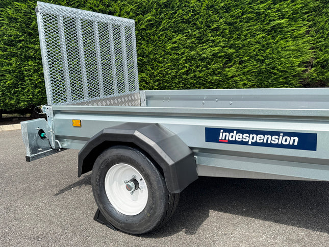 Indespension Unbraked 6'6" X 4' Ramptail Single Axle Trailer