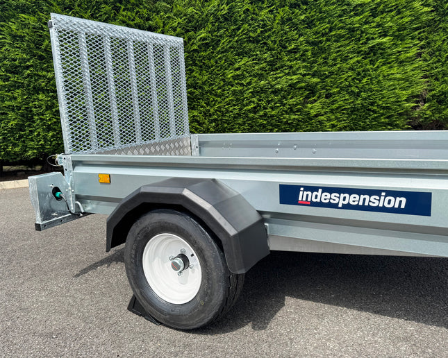 Indespension Unbraked 6'6" X 4' Ramptail Single Axle Trailer