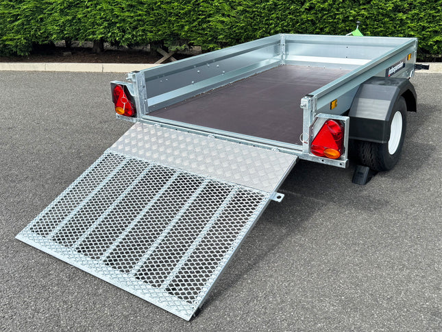 Indespension Unbraked 6'6" X 4' Ramptail Single Axle Trailer