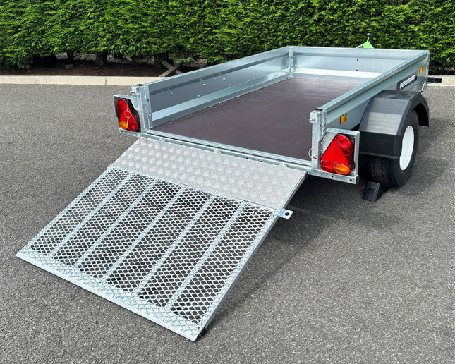 Indespension Unbraked 6'6" X 4' Ramptail Single Axle Trailer