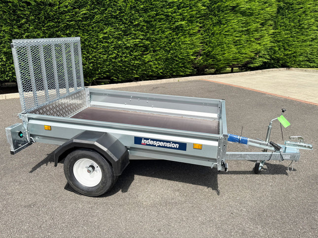 Indespension Unbraked 6'6" X 4' Ramptail Single Axle Trailer