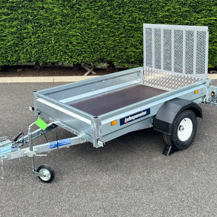 Indespension Unbraked 6'6" X 4' Ramptail Single Axle Trailer