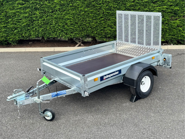 Indespension Unbraked 6'6" X 4' Ramptail Single Axle Trailer