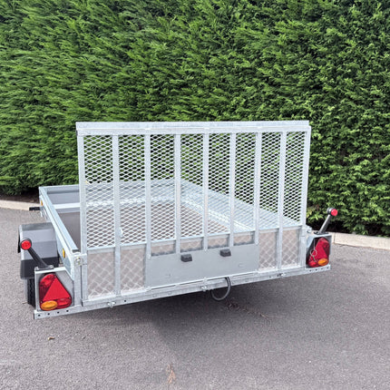 Indespension Unbraked 8' X 5' Single Axle Trailer - With Ramp tail