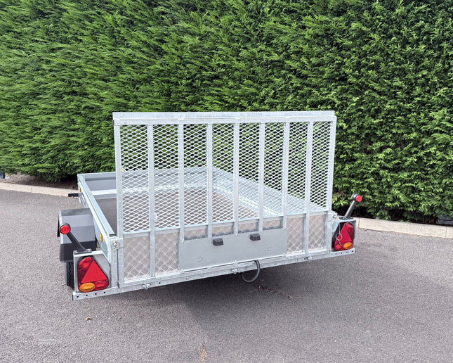 Indespension Unbraked 8' X 5' Single Axle Trailer - With Ramp tail