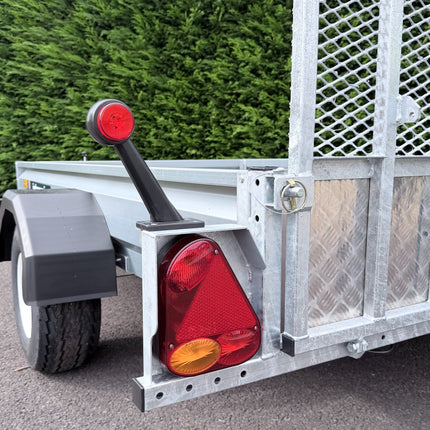 Indespension Unbraked 8' X 5' Single Axle Trailer - With Ramp tail