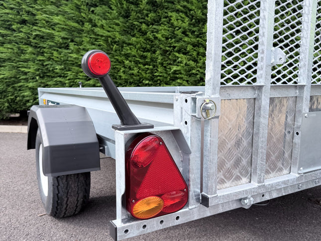 Indespension Unbraked 8' X 5' Single Axle Trailer - With Ramp tail