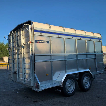 Indespension Twin Axle 12' x 6' x 6'H Livestock Trailer w/ optional Sheep Spec