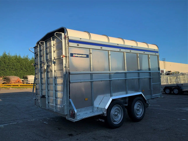 Indespension Twin Axle 12' x 6' x 6'H Livestock Trailer w/ optional Sheep Spec