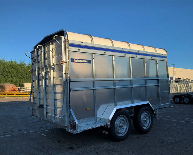 Indespension Twin Axle 12' x 6' x 6'H Livestock Trailer w/ optional Sheep Spec