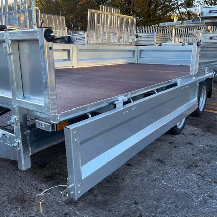 Indespension Braked 10' x 6'6" Twin Axle Flatbed Trailer