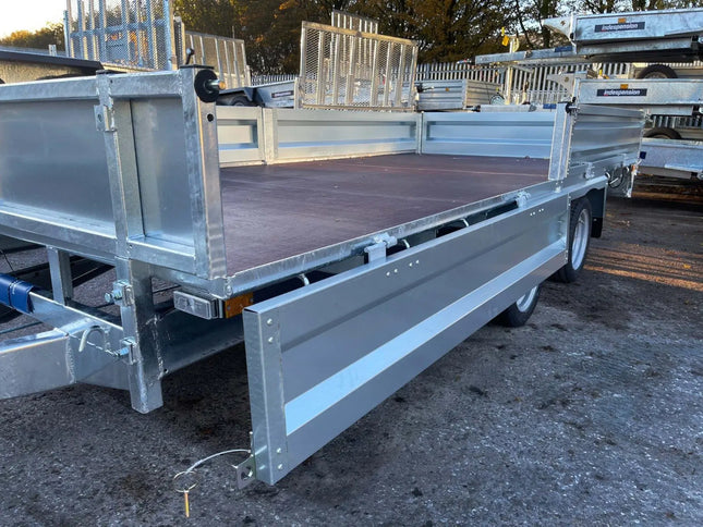 Indespension Braked 10' x 6'6" Twin Axle Flatbed Trailer