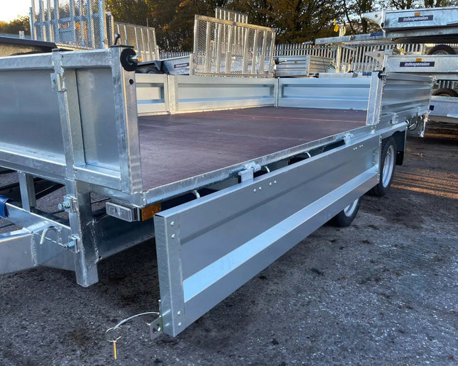 Indespension Braked 10' x 6'6" Twin Axle Flatbed Trailer