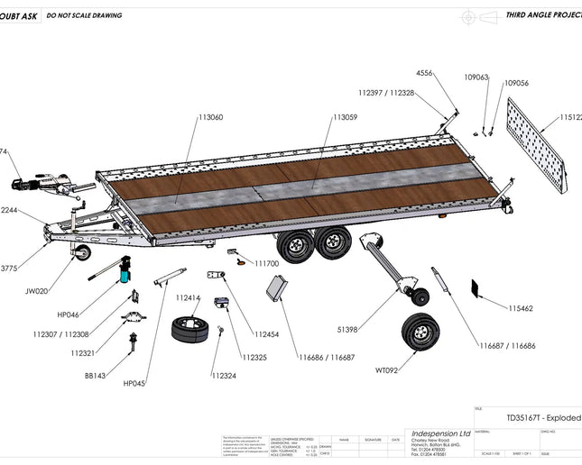 15'9 x 6'8 Tri-Axle Tiltdeck Car Transporter Trailer