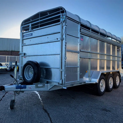 Indespension Triple Axle 14' x 6' x 6'H Livestock Trailer w/ optional Sheep Spec