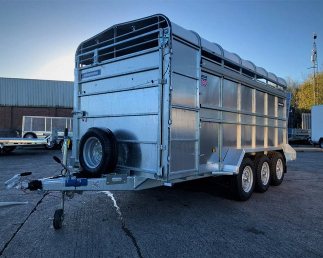 Indespension Triple Axle 14' x 6' x 6'H Livestock Trailer w/ optional Sheep Spec