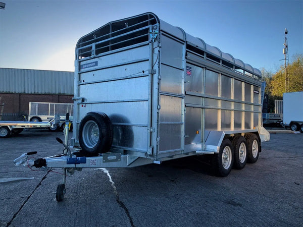 Indespension Triple Axle 14' x 6' x 6'H Livestock Trailer w/ optional Sheep Spec