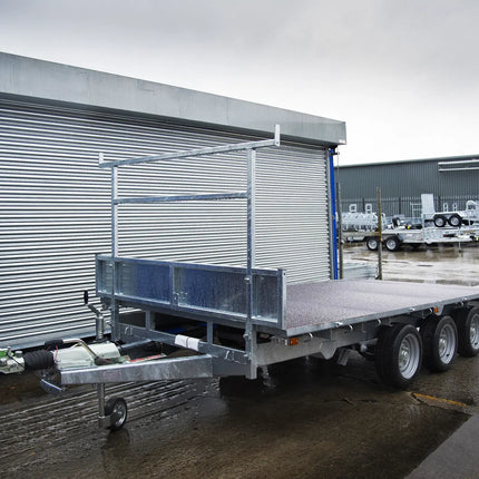 Indespension Braked 14' x 6'6" Triple Axle Flatbed Trailer