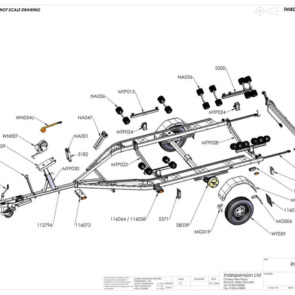 Indespension Roller Coaster 7 - 1500kg Marine Trailer