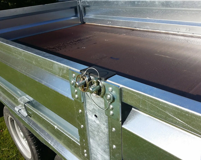 Indespension Braked 16' x 6'6" Triple Axle Flatbed Trailer