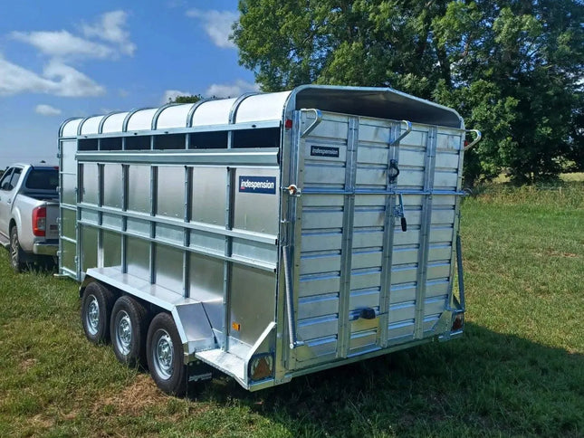Indespension Triple Axle 14' x 6' x 6'H Livestock Trailer