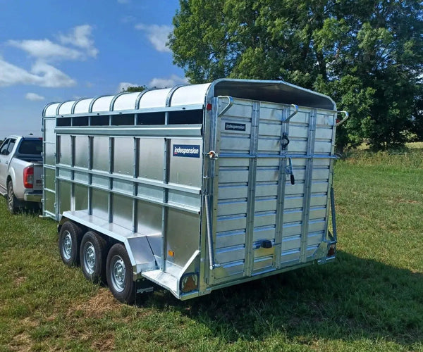 Indespension Triple Axle 14' x 6' x 6'H Livestock Trailer