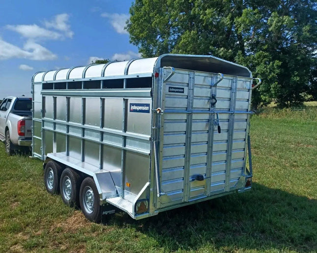 Indespension Triple Axle 14' x 6' x 6'H Livestock Trailer