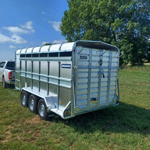 Indespension Triple Axle 14' x 6' x 6'H Livestock Trailer