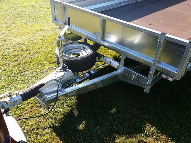 Indespension Braked 16' x 6'6" Triple Axle Flatbed Trailer