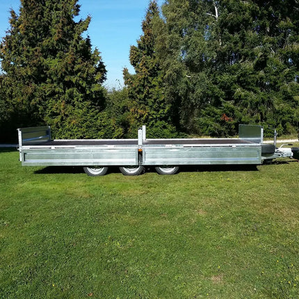 Indespension Braked 16' x 6'6" Triple Axle Flatbed Trailer
