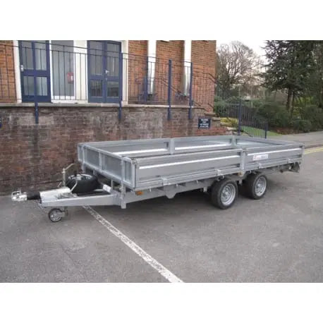 Indespension Braked 16' x 6'6" Twin Axle Flatbed Trailer