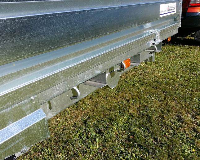 Indespension Braked 16' x 6'6" Triple Axle Flatbed Trailer