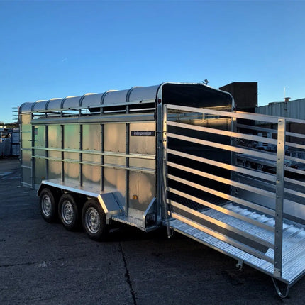 Indespension Triple Axle 14' x 6' x 6'H Livestock Trailer w/ optional Sheep Spec
