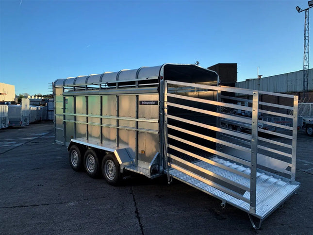 Indespension Triple Axle 14' x 6' x 6'H Livestock Trailer w/ optional Sheep Spec