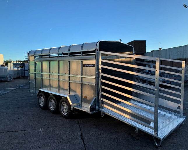 Indespension Triple Axle 14' x 6' x 6'H Livestock Trailer w/ optional Sheep Spec